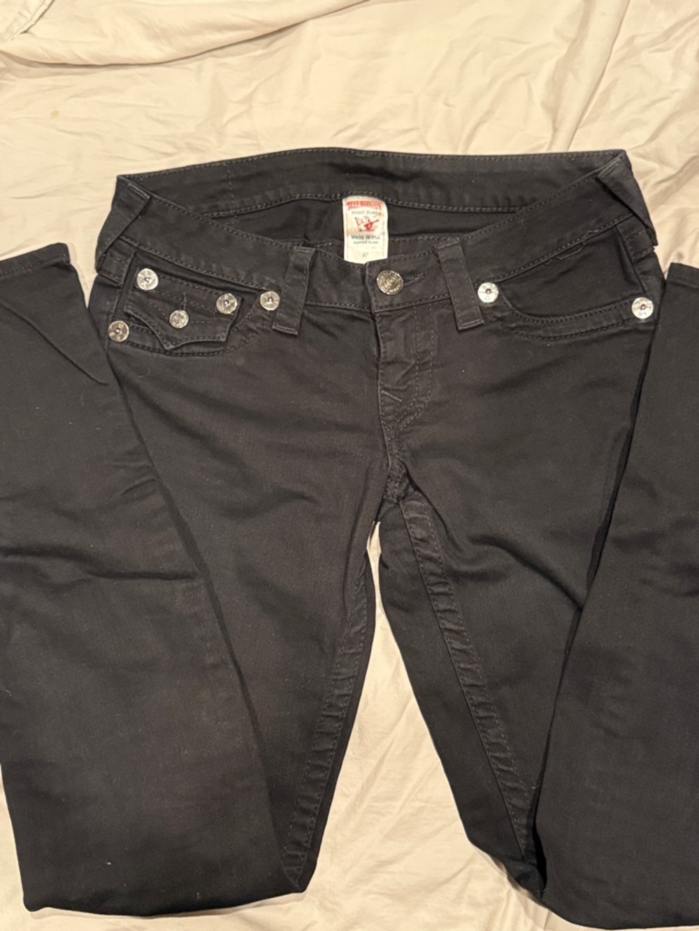 True Religion Jet Black Slim Fit Jeans